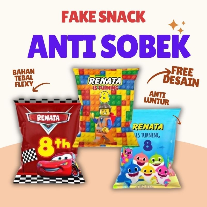 

Pouch Snack Jumbo chip Souvenir ulang tahun promosi natal Kantung Snack Ultah 25x45cm - FADHIL PRINT