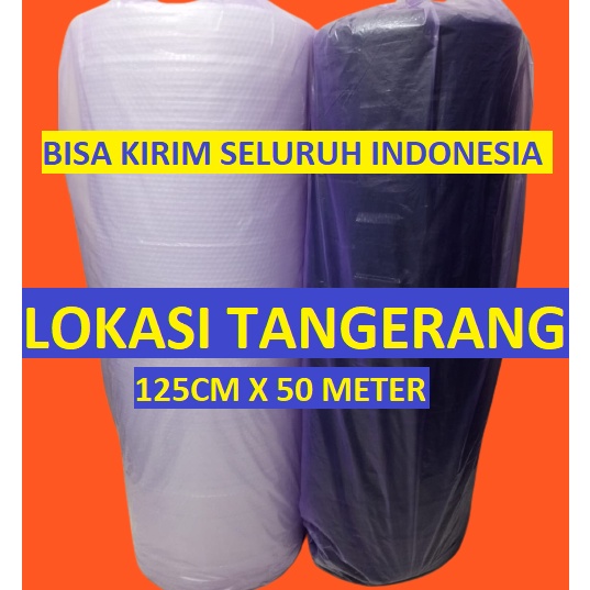 

Makin murah Bubble Wrap Roll Hitam Bening 125 Cm x 5 Meter