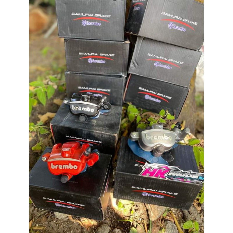 ￼Kaliper Samurai Brembo 2 Piston Kanan Caliper Samuray 2P Jupiter Z FizR Supra Ninja Megapro