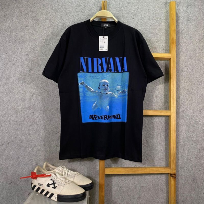 KAOS NIRVANA H&M FULL TAG LABEL