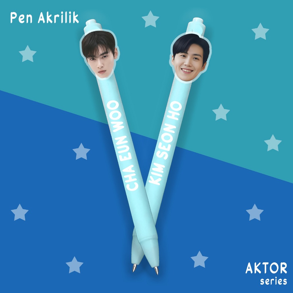 

PULPEN GEL PEN PENA BERKARKTER AKTOR KOREA PULPEN CUSTOM TINTA HITAM SUPER NYATA