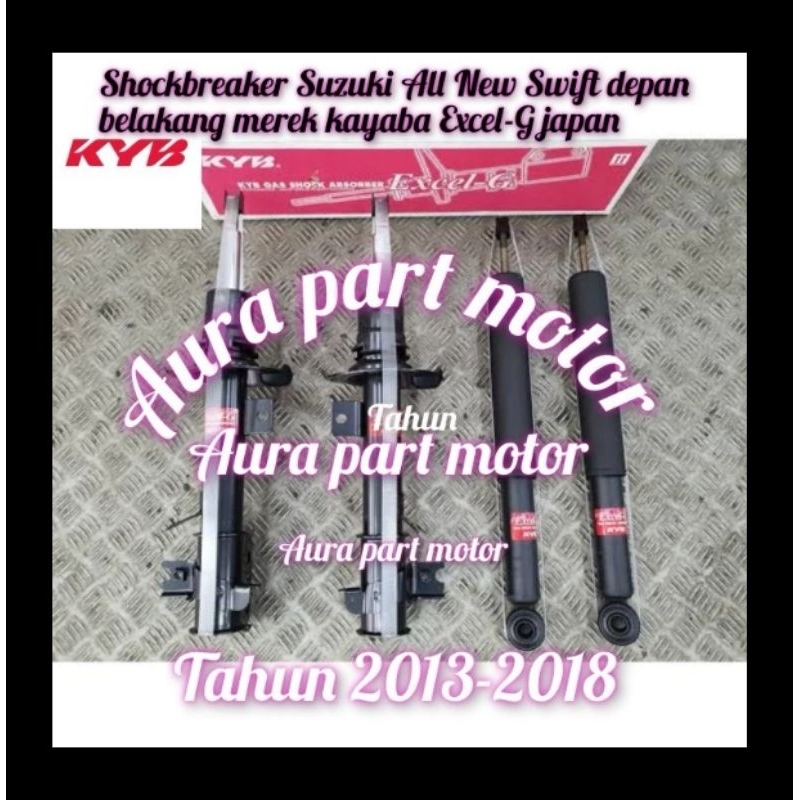 Shockbreaker absorber Suzuki Swift new Swift/all new Swift depan belakang merk kayaba Excel-G japan 