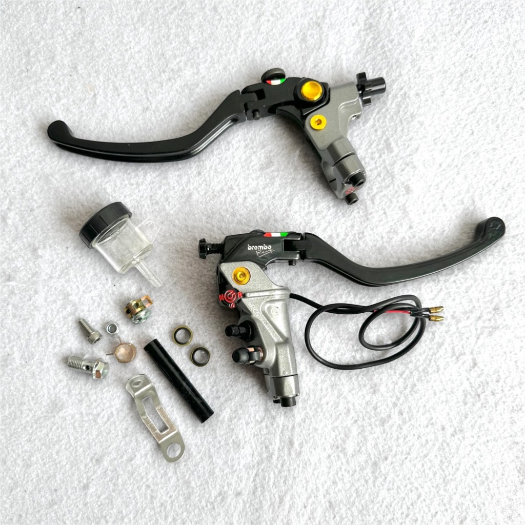 MASTER REM RCS 19 KOPLING CORSA CORTA BREMBO HANDLE KANAN INCLUDE TABUNG KECIL BENING TRANSPARAN DAN