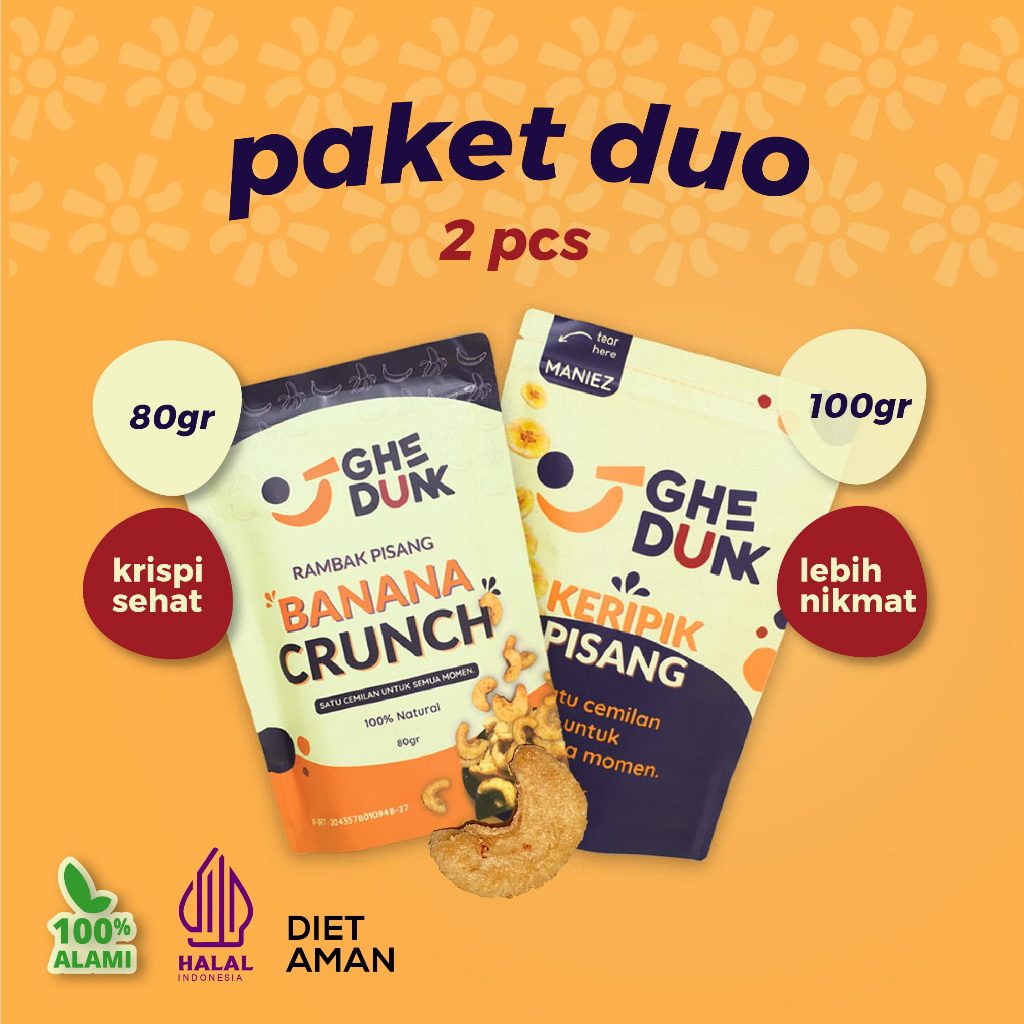 

PAKET DUO Keripik Pisang ORI & Rambak Pisang ORI GHEDUNK