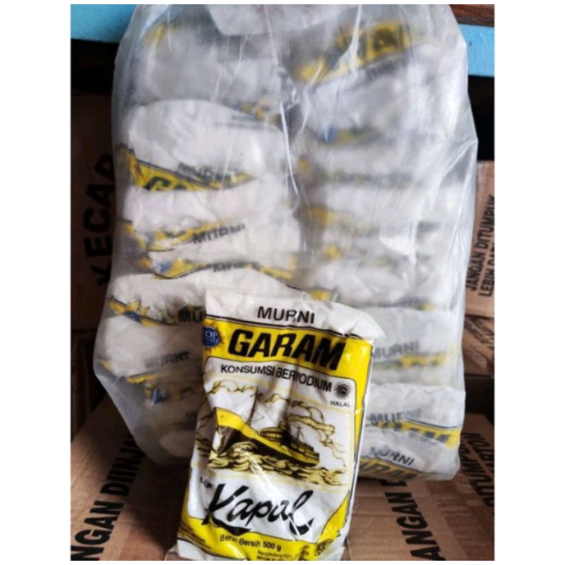 

GARAM KAPAL 500GR PER BAL ISI 20 PCS