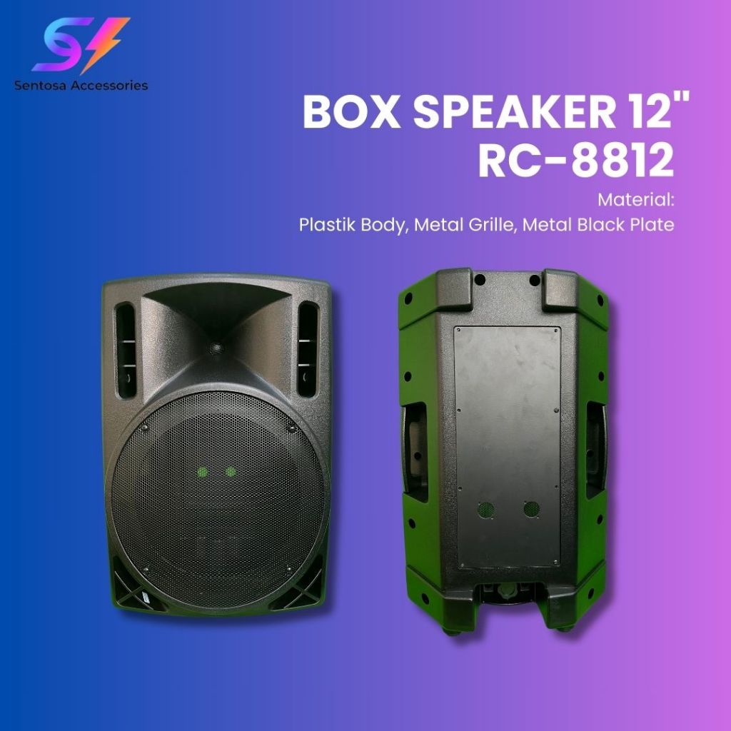 Box Speaker Fiber Plastik 12" RC-8812 | Box Kosong Speaker 12 Inch