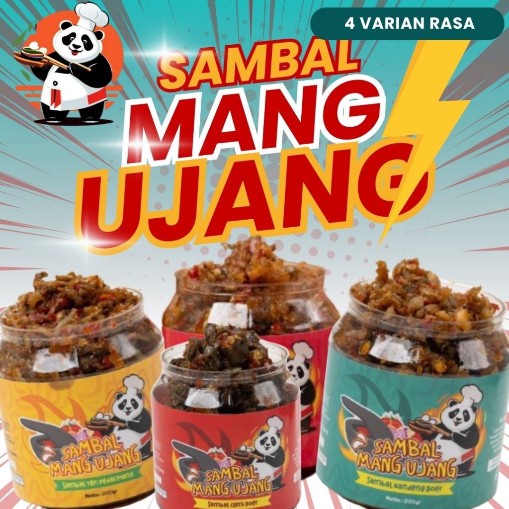 

SAMBAL CUMI,AYAM,TERI,BANDENG DOER MANG UJANG | CABE PEDAS KEMASAN 200g