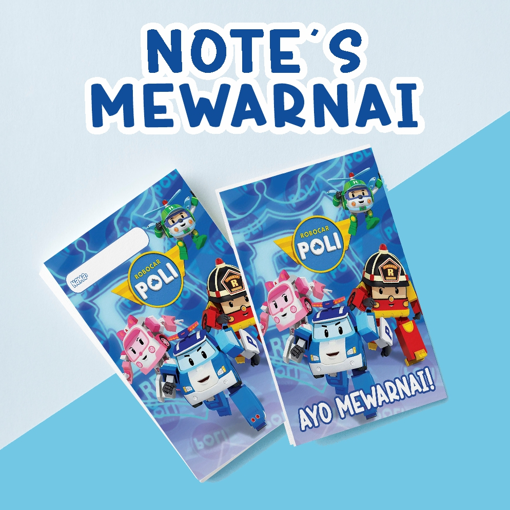

Buku Kecil Mewarnai Anak Robocar Poly - Souvenir Buku Mewarnai Mobil