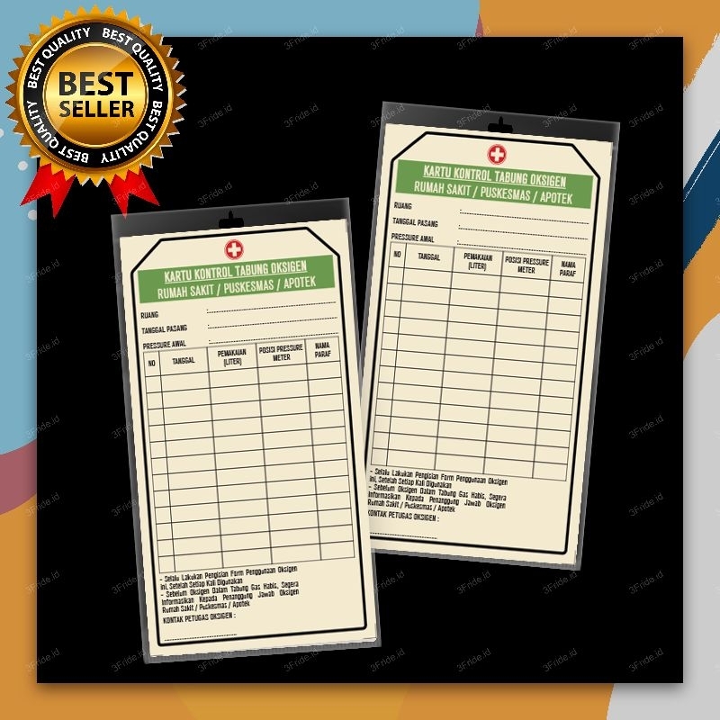 

Kartu Tabung oksigen/Ceklis kartu