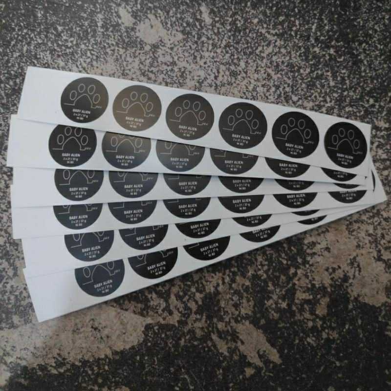 

Stiker bulat PAW isi 1pasang