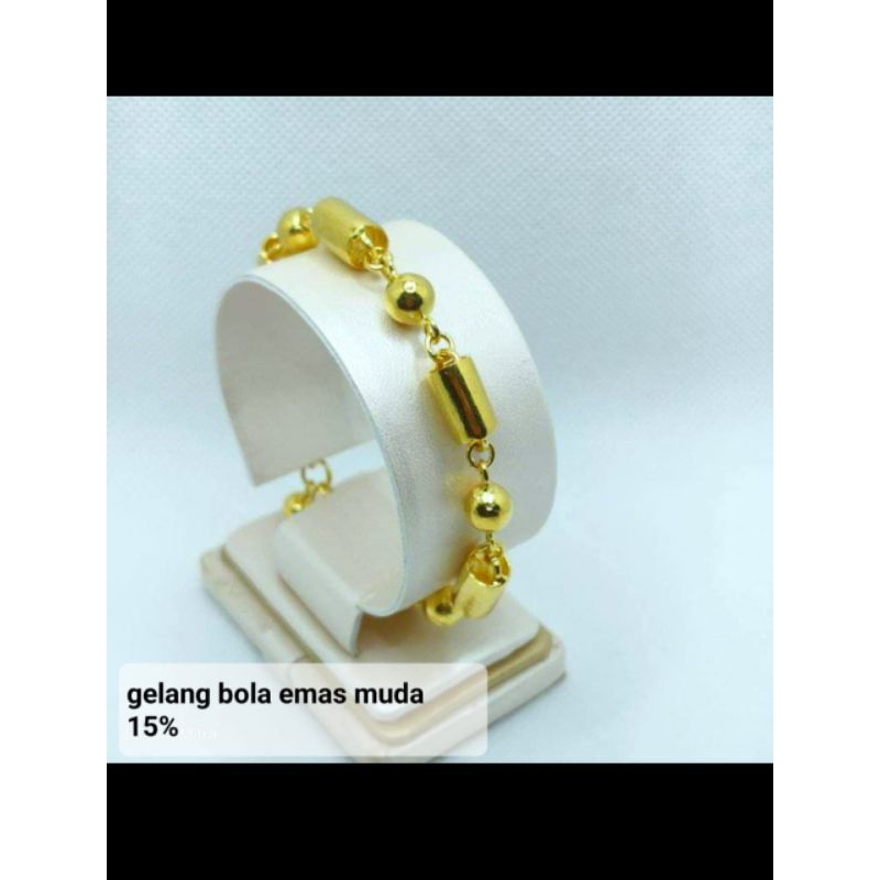 Gelang Tangan Dewasa/ Gelang Emas Muda/ Gelang Bola Emas Muda/ Gelang Emas Muda 2gr