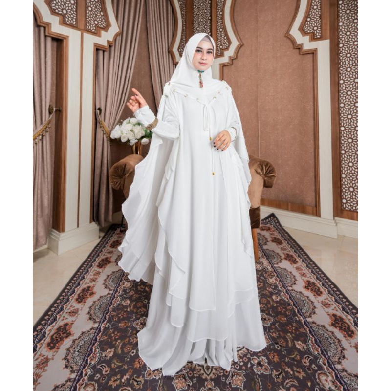 BISQ COD (GAMIS SET SYARI EDISI HOODIE HAJI UMROH SERIES BY DIJAH ORI PREMIUM GAMIS DIJAH TERBARU