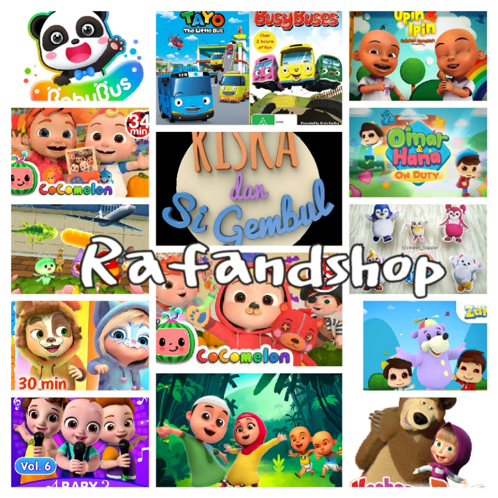 Film- dan Lagu- kartun anak - anak Indonesia & Barat Plus Usb 64GB+Otg