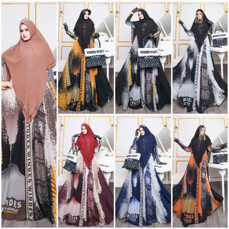 GAMIS SYAR'I RABIAH 2 SERIES BY WINDES [ready]