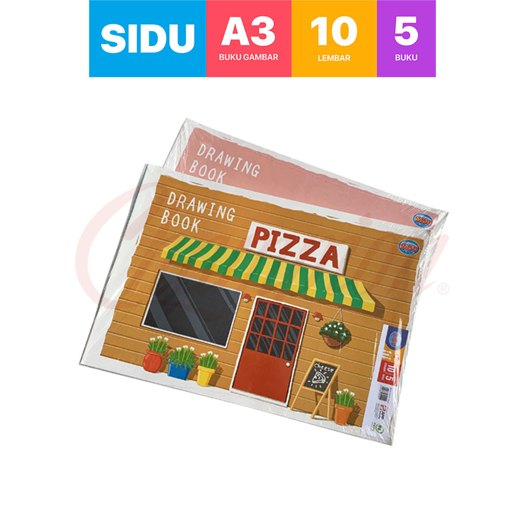 

Buku Gambar SIDU/Drawing Book A3 1pack (isi5pcs) Kertas Gambar Sinar Dunia