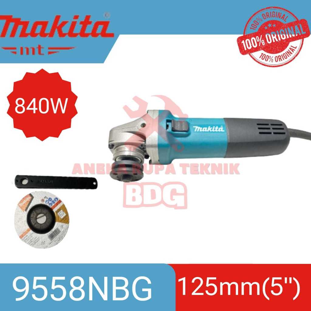 Mesin Gerinda Tangan Makita 9558HNG  Mesin Gerinda Tangan Makita 9558NBG Mesin Gerinda Tangan 5INCH