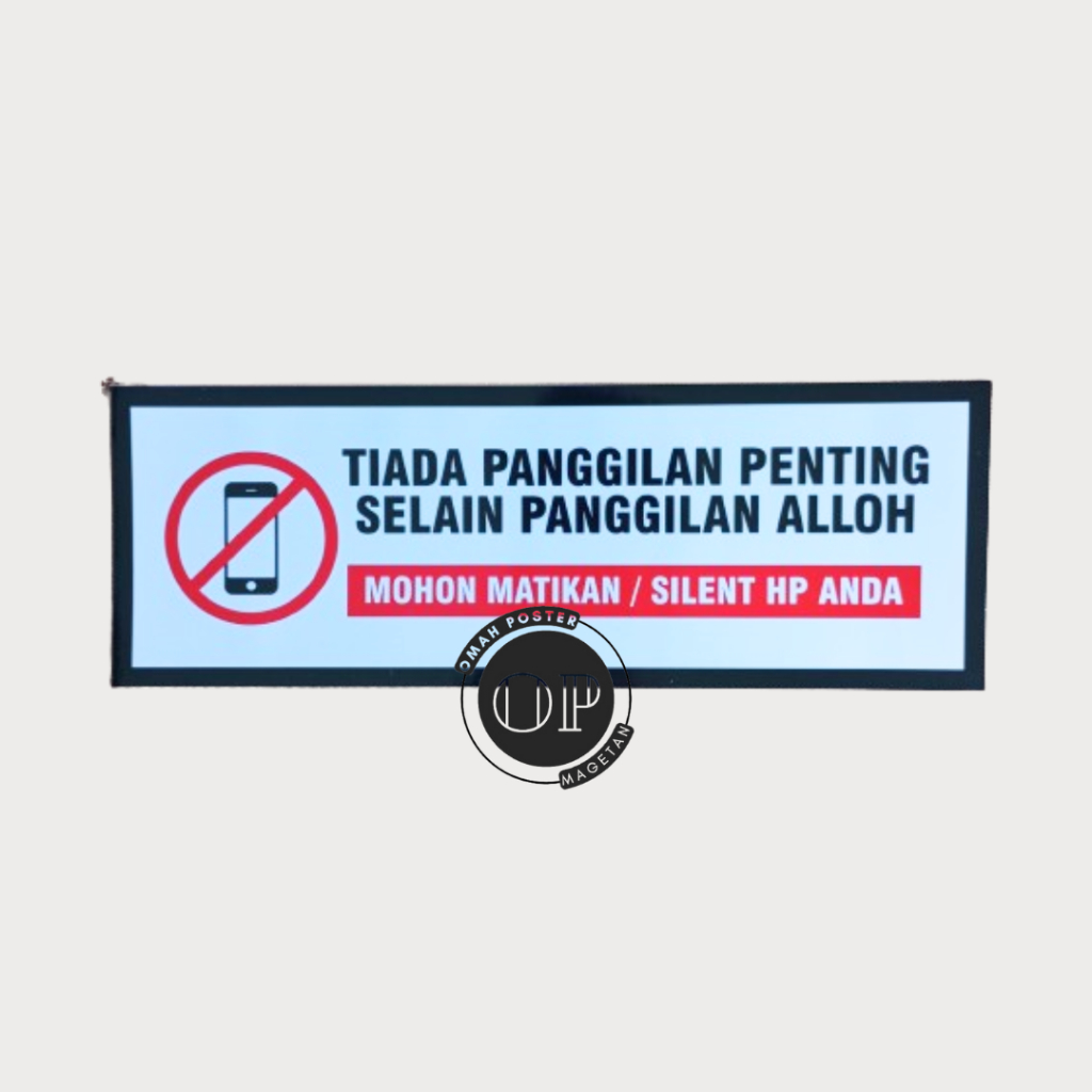 

Stiker Matikan Handpone/Selint HP Anda - Matikan HP Dimasjid