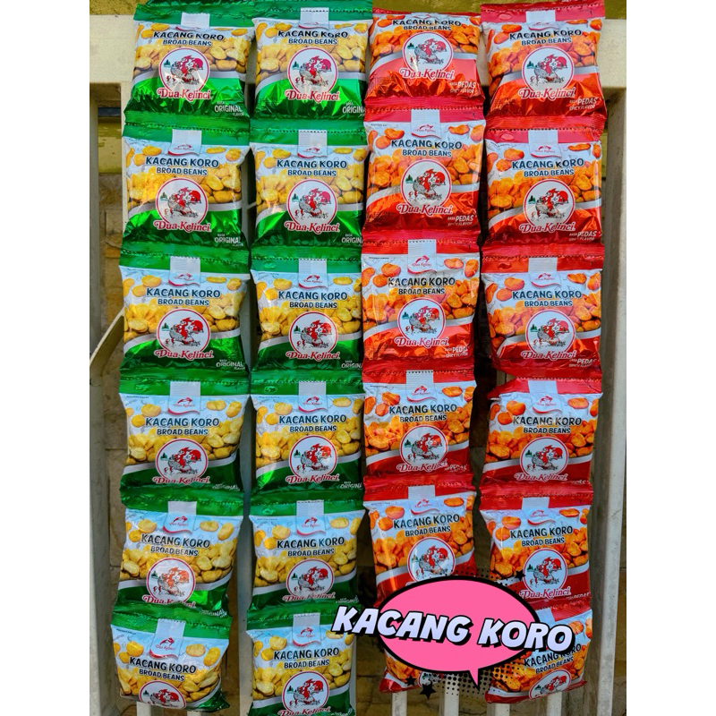 

KACANG KORO DUA KELICIN isi 10pcs ( renteng )