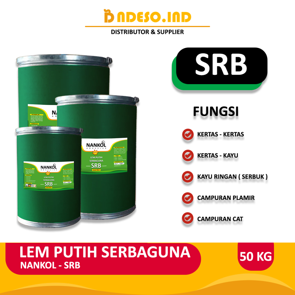 

Baru Lem Putih Serbaguna - Nankol - 50Kg - Cargo