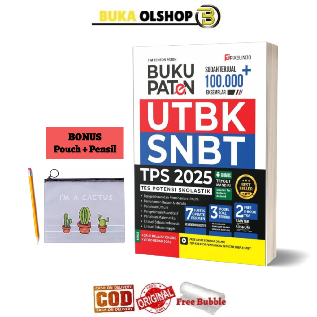 Buku Paten UTBK SNBT TPS 2025 Buku SNBT UTBK 2025