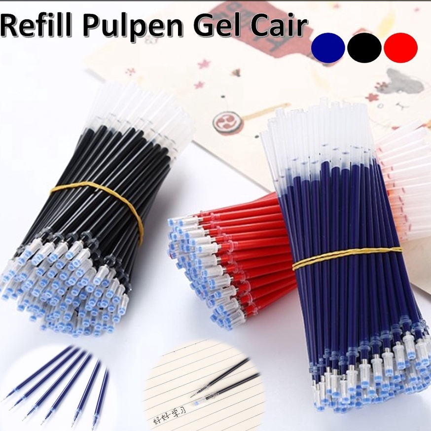 

Refill Tinta Pulpen Gel Tinta Pena cair Isi Ulang 0.5mm Tinta Pulpen Warna Biru Hitam Merah Isi Ulang Pulpen Gel t Murah