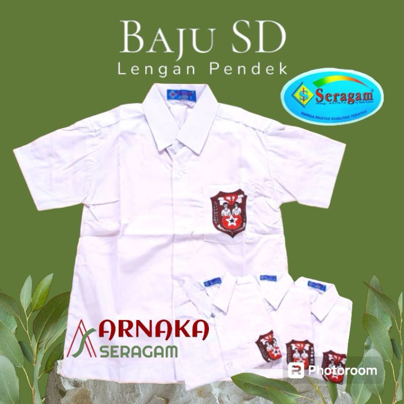 Seragam Sekolah SD Lengan Pendek Merk Seragam