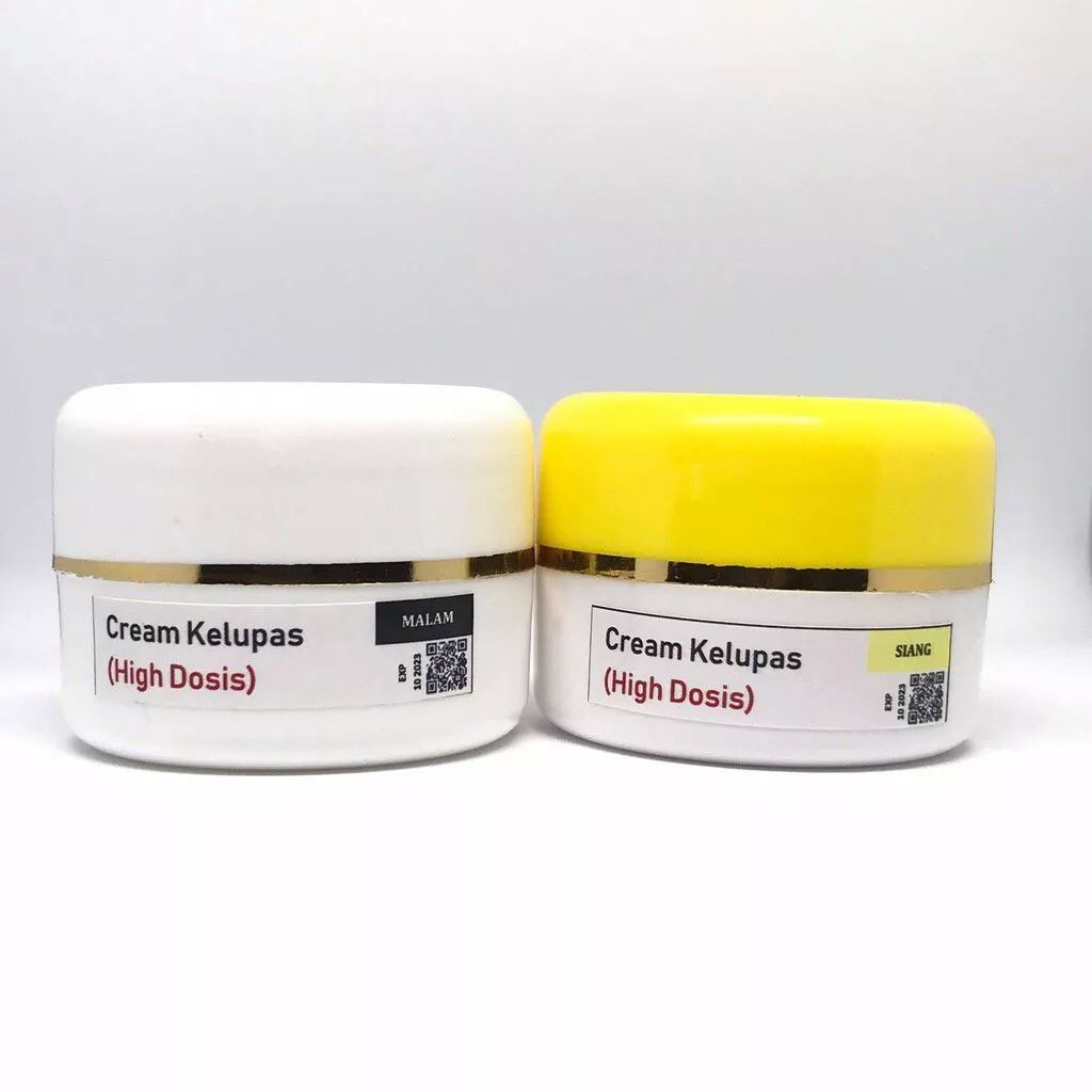 PAKET CREAM KELUPAS / CREAM KELUPAS MALAM + SIANG KELUPAS / PAKET FLEK DAN WHITENING || AMAN TIDAK P