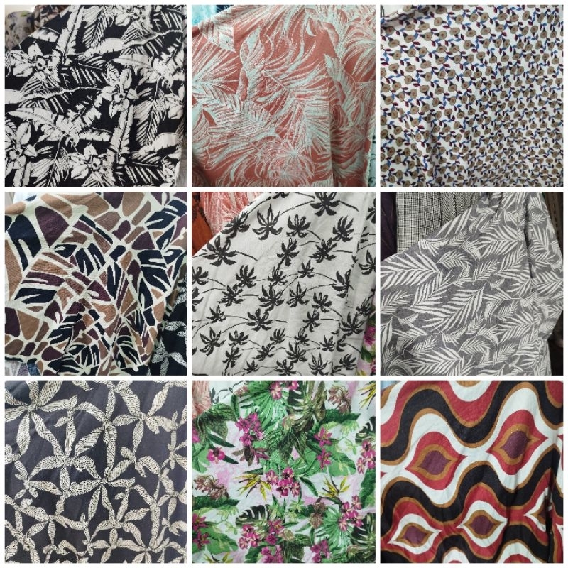 Bahan linen motif | kain linen | bahan linen motif bunga | linen pure | kain linen | bahan kemeja | 