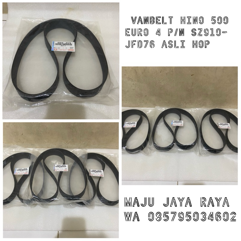 VANBELT HINO 500 EURO 4 P/N SZ910-JFD76 ASLI HOP/Pcs