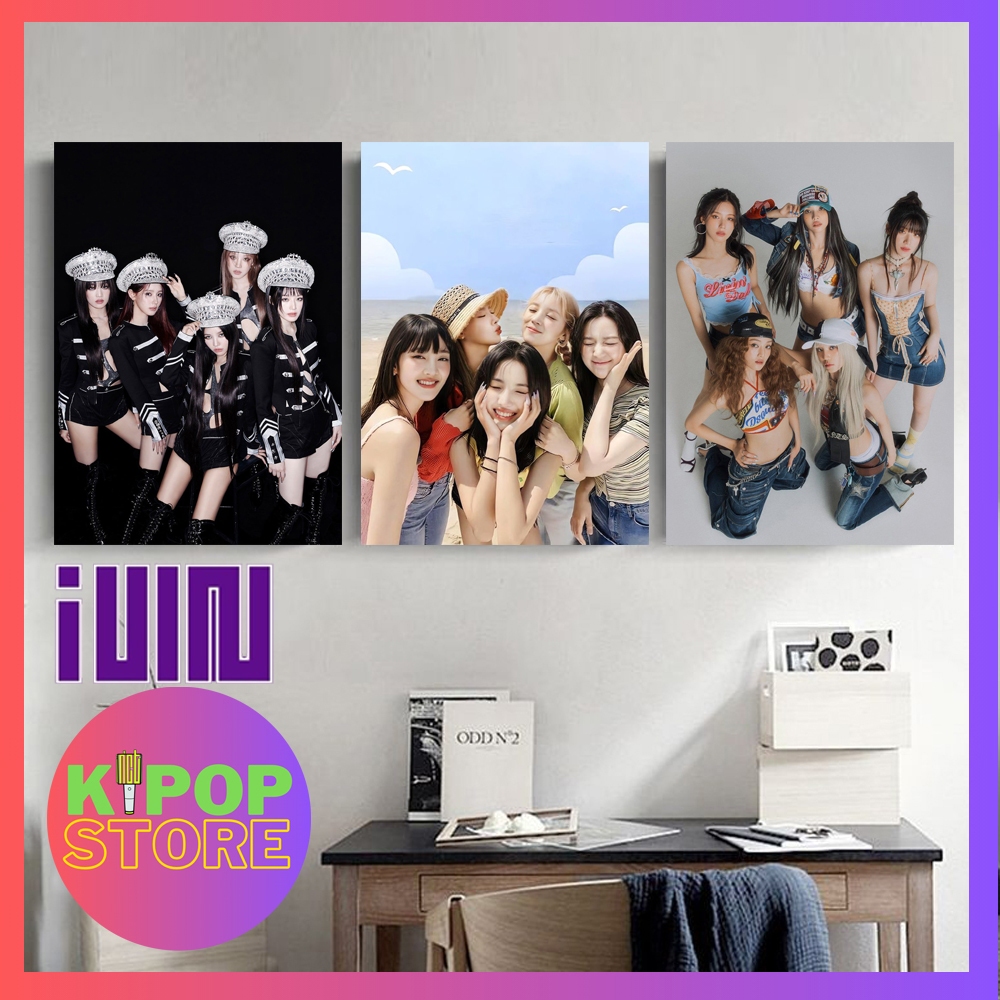 KS Poster Kayu G-IDLE Hiasan Dinding Kamar K-POP I Pajangan Dinding Kamar K-POP