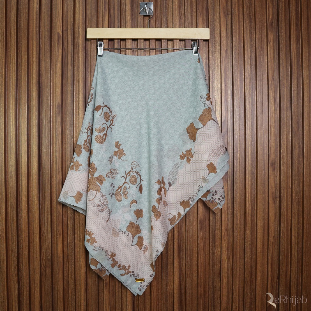 ERHIJAB Jilbab Segiempat Motif A005 Voal Paris Premium Hijab Segi 4 Empat Kerudung Square Laser Cut 