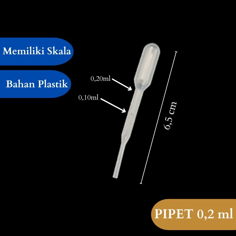 (Harga 100pcs) Pipet Tetes Plastik ukuran 0,2 0.5 1 2 3 5 10 ml 1ml 2ml 3ml 5ml 10ml Obat Laboratori