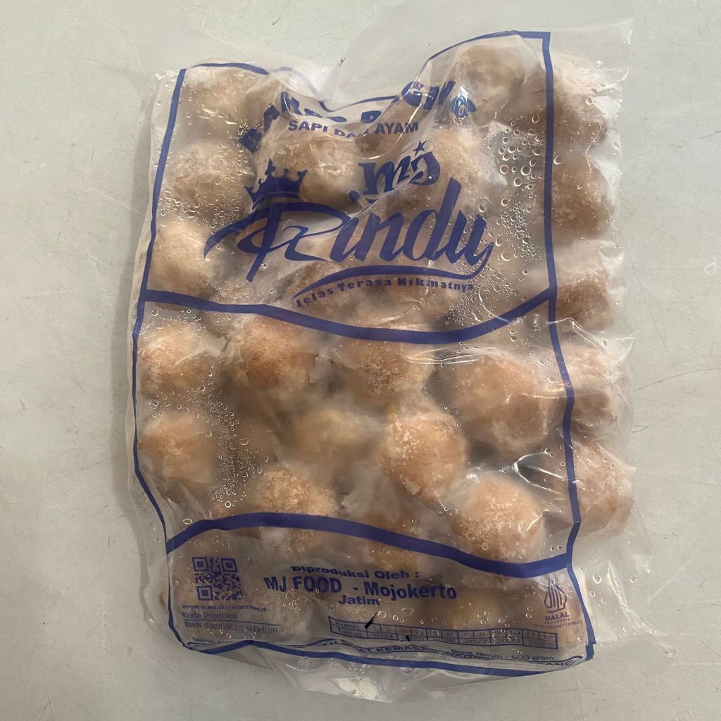 

Bakso Rindu Biru Sapi Kombinasi Ayam 500 Gram