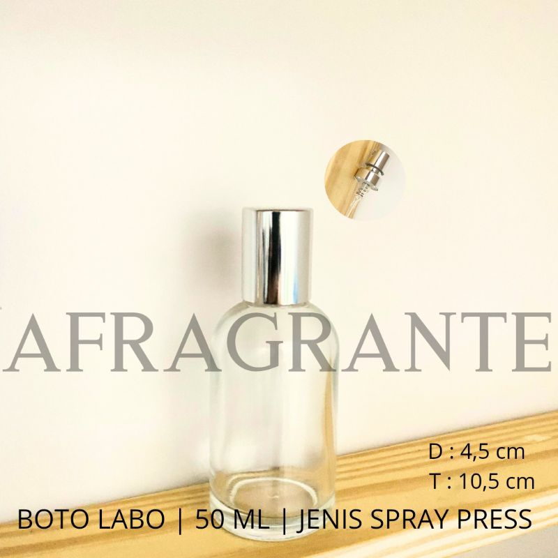 botol parfum ellabo 50 ml press silver- botol parfum bulat 50 ml- botol parfum press- botol parfum e