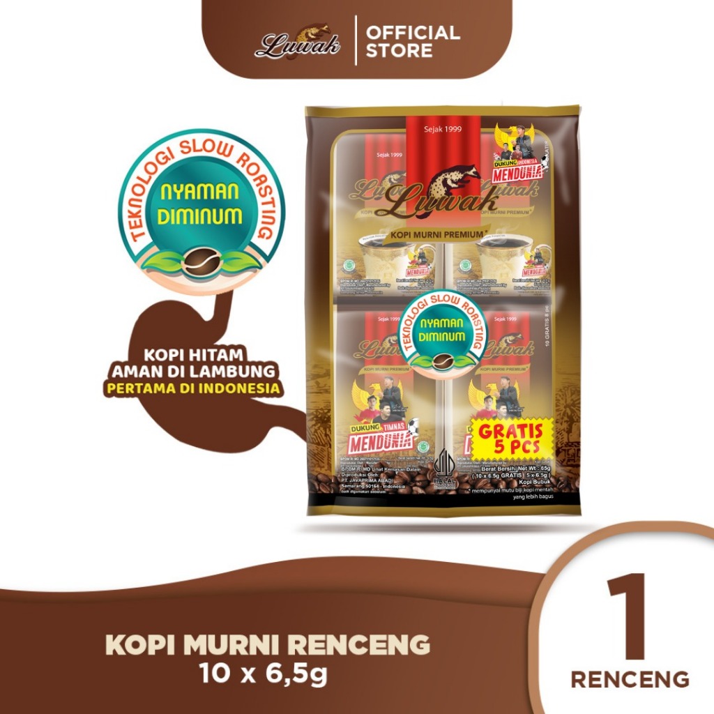 Kopi Luwak Murni Renceng 10x6.5gr