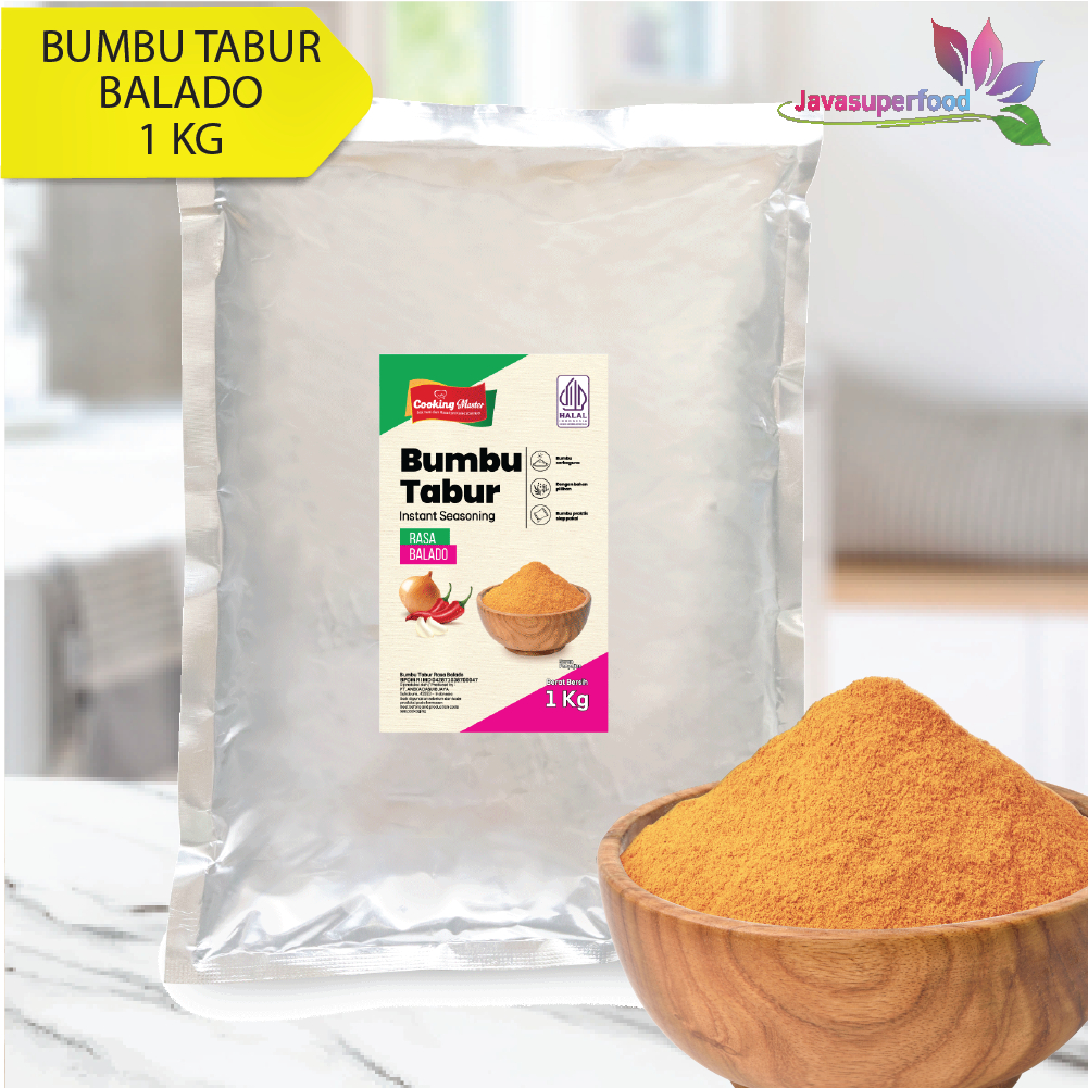 

BUMBU TABUR / SEASONING / PEDAS / AYAM GORENG / BALADO / BUMBU TABUR SNACK HALAL 1 KG
