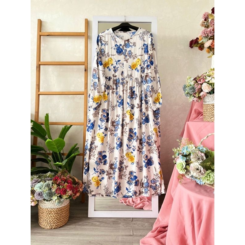 MIDI DRESS/DRES RAYON/MIDI RAYON/GAMIS MIDI