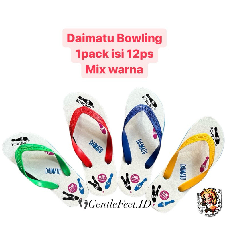(GROSIR) Sandal Jepit awet Daimatu Bowling | READY sandal pria,wanita daimatu sandal unisex