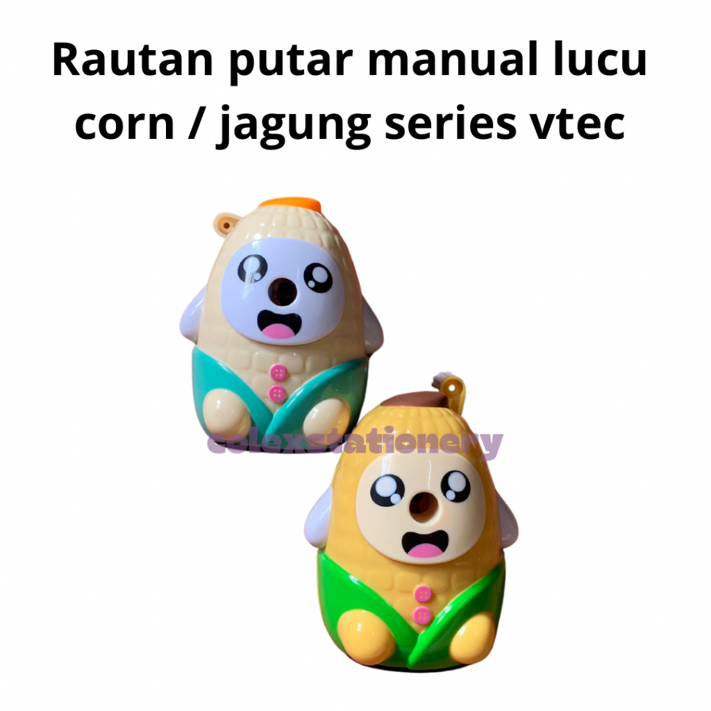 

Rautan Pensil Putar / Rautan Rotary / Rautan Pensil Anak Motif Lucu Warna Jagung Corn Series Vtec