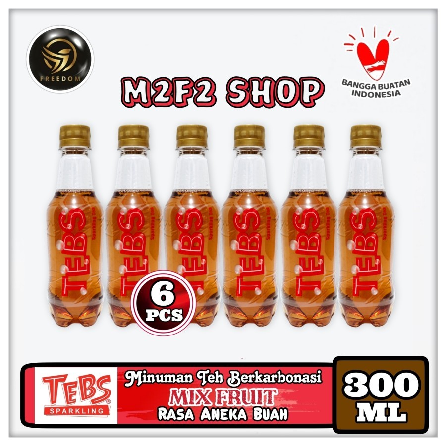 

TEBS Sparkling Soda Mix Fruit | Aneka Buah Botol Pet - 300 ml (Kemasan 6 Pcs)