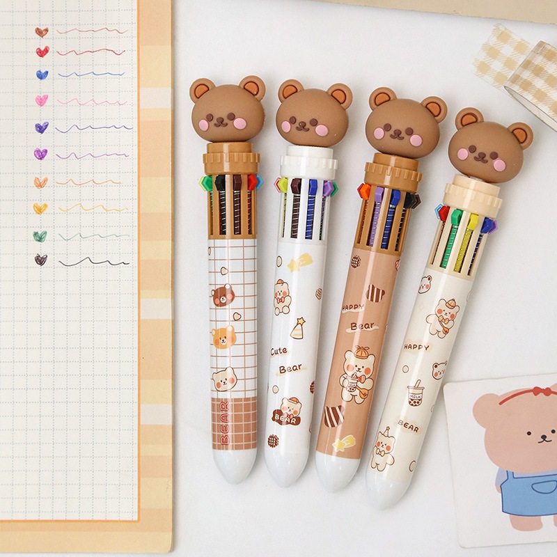 

1 PCS Pena 10 Warna Pulpen Tinta 10 Warna Best Seller AT29