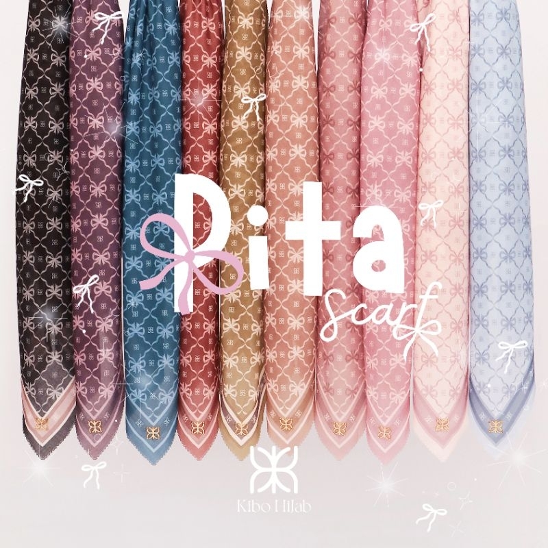 PITA SCARF / Coquette Scarf / MONOGRAM Scarf/ KIBO HIJAB