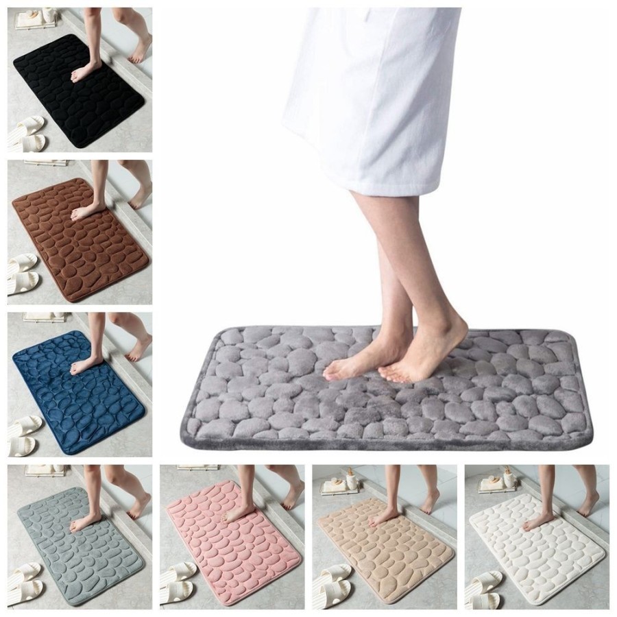 MH - Keset Kaki Foam 40x60cm Anti Slip Kamar Mandi Dapur Keset 40x60