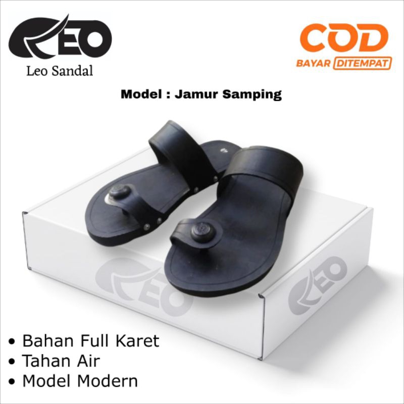 Sandal karet ban super halus model jamur samping