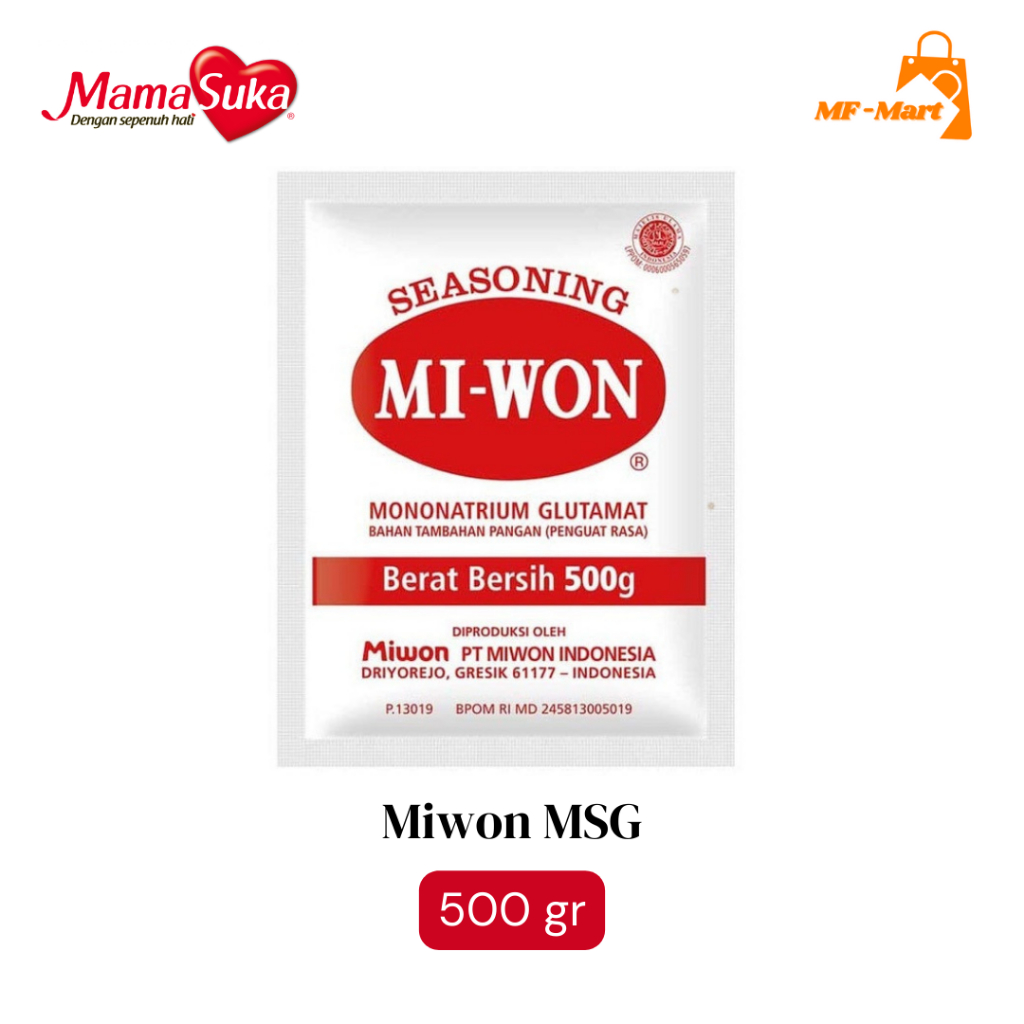 MIWON MSG 500gr | MICIN | PENYEDAP RASA | MAMA SUKA | SEASONING | MI WON 500gr | MI-WON 500gr