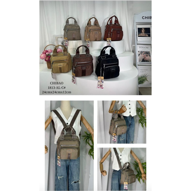 Tas Chibao 3Fungsi 1813/1813s Ransel selempang handbag