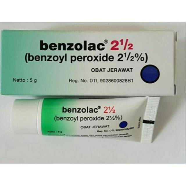 BENZOLAC benzoyl peroxide 2,5 % obat jerawat