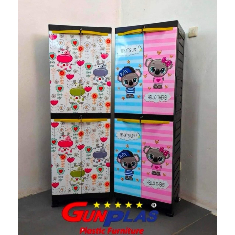 Lemari Plastik 4 Susun Karakter anak