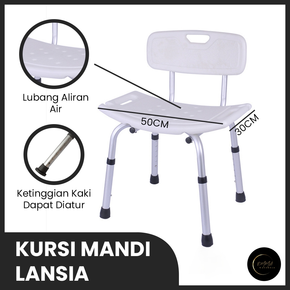 EM Shower Chair  Kursi Buat Mandi Lansia