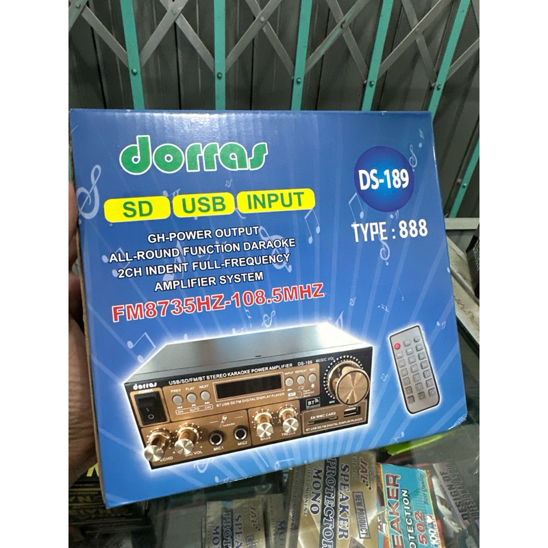 Power Amplifier Dorras 888 Bluetooth Mic Karaoke